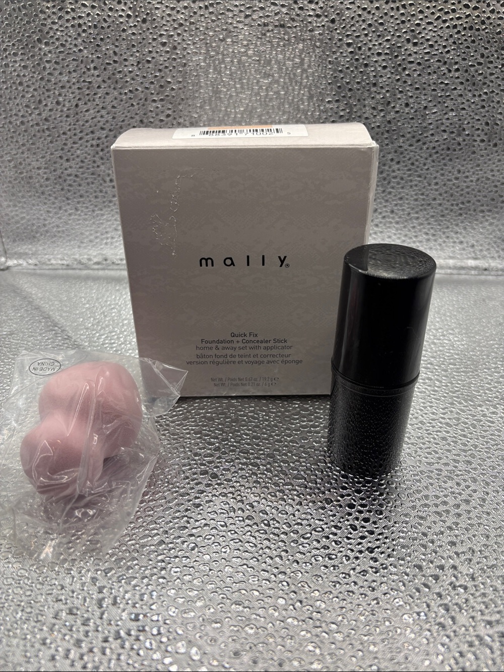 Mally Beauty Quick Fix Foundation + Concealer Stick with Pink Applicator